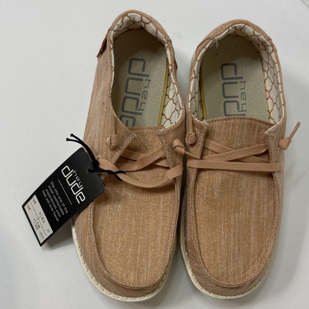Hey Dude Light Brown Casual Shoes - Picture 2 of 8